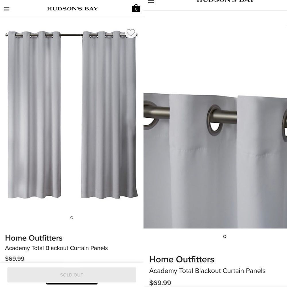 New Blackout Curtains  52x84